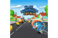 Play Blue Mushroom Cat Run now!